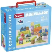 Set constructie oras din cuburi lemn 40 piese