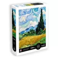 Puzzle Camp de grau cu chiparosi 1000 piese