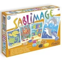 Set creativ cu nisip colorat Sablimage - Pesti si delfini