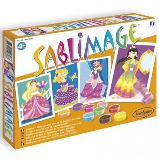 Set creativ cu nisip colorat Sablimage Printese Set creativ cu nisip colorat Sablimage Printese