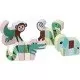 Set 4 animale magnetice din lemn Jungla Set 4 animale magnetice din lemn Jungla