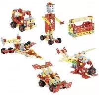 Set de constructie din lemn Super-Batibloc 100 piese
