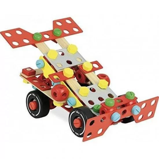 Set de constructie din lemn Super-Batibloc 100 piese Set de constructie din lemn Super-Batibloc 100 piese