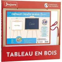 Tabla alba-neagra de lemn cu sevalet Jeu Jura
