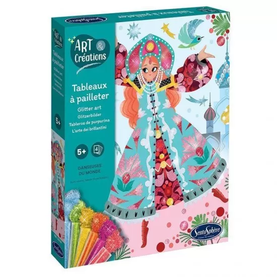 Kit creativ tablou sclipici - Dansatoare Kit creativ tablou sclipici - Dansatoare