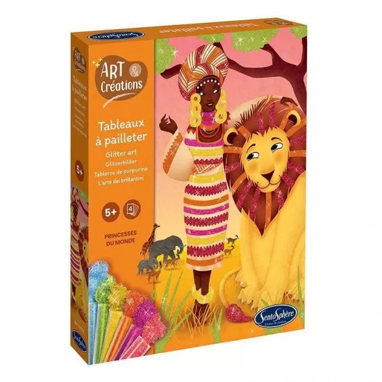 Kit creativ tablou sclipici - Printesa Kit creativ tablou sclipici - Printesa