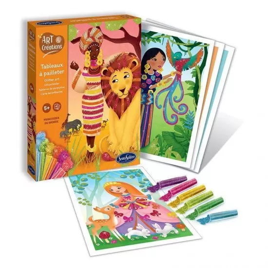 Kit creativ tablou sclipici - Printesa Kit creativ tablou sclipici - Printesa
