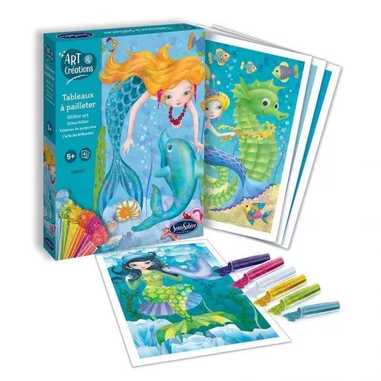 Kit creativ tablou sclipici - Sirena Kit creativ tablou sclipici - Sirena