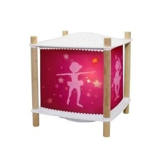 Veioza muzicala cu proiectie de stele Balerina roz Veioza muzicala cu proiectie de stele Balerina roz