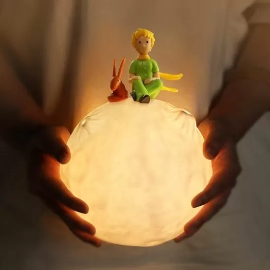 Veioza tactila - Luna si Micul Print Veioza tactila - Luna si Micul Print