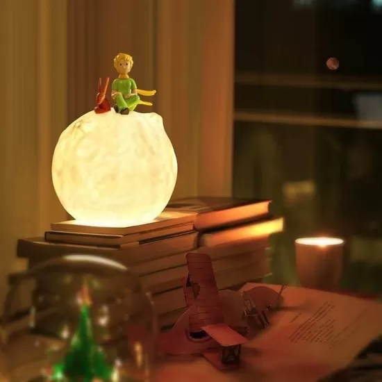 Veioza tactila - Luna si Micul Print Veioza tactila - Luna si Micul Print