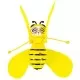 Jucarie albina zburatoare cu senzor, galbena Jucarie albina zburatoare cu senzor, galbena