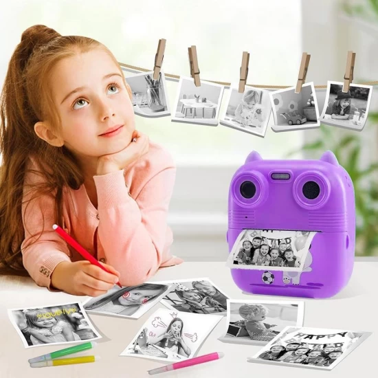 Aparat foto cu 2 camere instant pentru copii Aparat foto cu 2 camere instant pentru copii