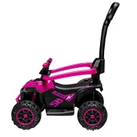 Masinuta fara pedale ATV 2:1 cu maner Roz