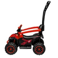 Masinuta fara pedale ATV 2:1 cu maner Rosu