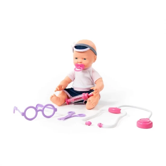 Bebelus cu accesorii doctor 35 cm Polesie Bebelus cu accesorii doctor 35 cm Polesie