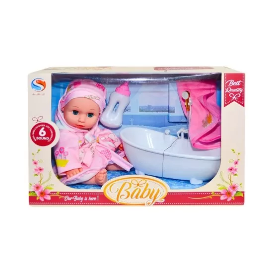 Bebelus cu cadita si accesorii Bebelus cu cadita si accesorii