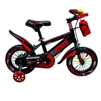 Bicicleta copii 12 inch cu sticla pentru apa, Rosu