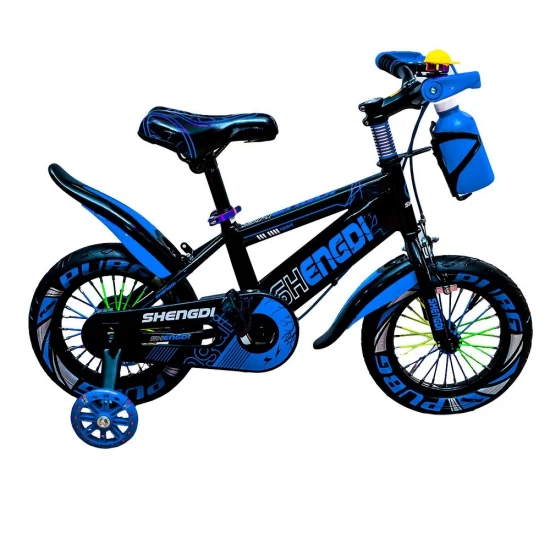 Bicicleta copii 12 inch cu sticla pentru apa, Albastru Bicicleta copii 12 inch cu sticla pentru apa, Albastru