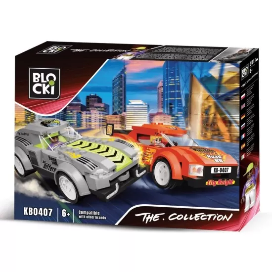 Set cuburi constructie Blocki 357 piese - Cursa de noapte Set cuburi constructie Blocki 357 piese - Cursa de noapte
