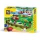 Set cuburi constructie Blocki Mubi - Ferma vesela, 71 piese