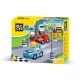 Set cuburi constructie Blocki Mubi Pit Stop 19 piese Set cuburi constructie Blocki Mubi Pit Stop 19 piese