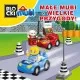 Set cuburi constructie Blocki Mubi Pit Stop 19 piese Set cuburi constructie Blocki Mubi Pit Stop 19 piese