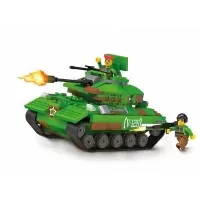Set cuburi constructie Blocki My Army Tanc, 253 piese