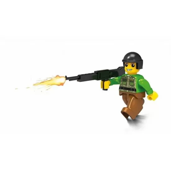 Set cuburi constructie Blocki My Army Tanc, 253 piese Set cuburi constructie Blocki My Army Tanc, 253 piese