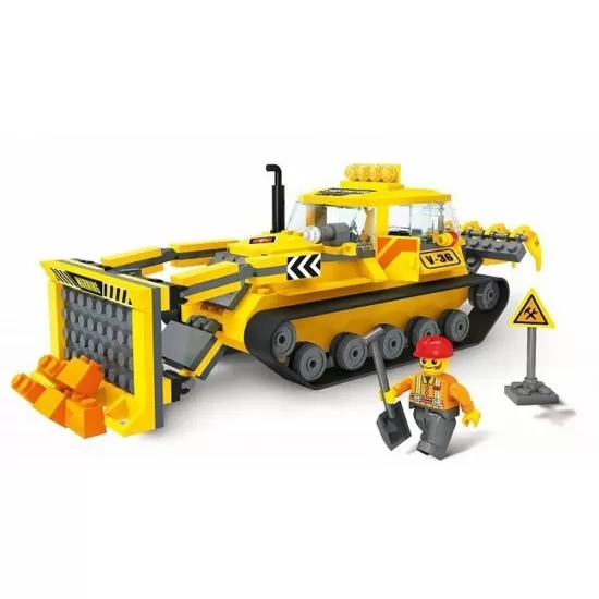 Set constructie Blocki My City - Buldozer 250 piese Set constructie Blocki My City - Buldozer 250 piese