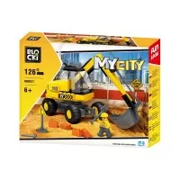 Set constructie Blocki My City - Excavator 126 piese