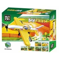 Set cuburi constructie Blocki My Farm Avion