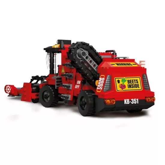 Set cuburi constructie Blocki My Farm - Combina de recoltat sfecla 456 piese Set cuburi constructie Blocki My Farm - Combina de recoltat sfecla 456 piese
