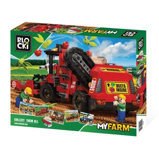 Set cuburi constructie Blocki My Farm - Combina de recoltat sfecla 456 piese Set cuburi constructie Blocki My Farm - Combina de recoltat sfecla 456 piese