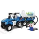 Set cuburi constructie Blocki My Farm, Tractor cu cisterna, 170 piese