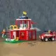 Set cuburi constructie Blocki My Fire Brigade - Statie de pompieri, 164 piese