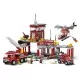 Set cuburi constructie Blocki My Fire - Statia de pompieri, 881 piese Set cuburi constructie Blocki My Fire - Statia de pompieri, 881 piese