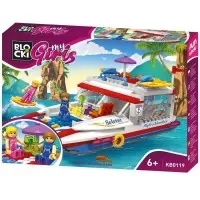 Set cuburi constructie Blocki My Girls - Aventura pe mare