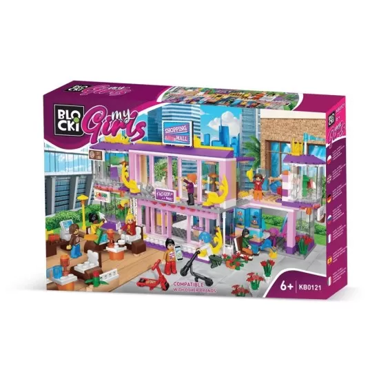Set cuburi constructie Blocki My Girls 713 piese - Centru comercial Set cuburi constructie Blocki My Girls 713 piese - Centru comercial