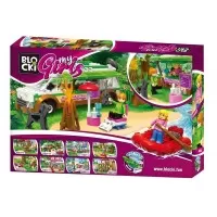 Set cuburi constructie Blocki My Girls - Rulota camping