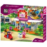 Set cuburi constructie Blocki My Girls - SPA pentru animale, 142 piese