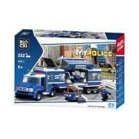 Set cuburi constructie Blocki My Police - Brigada de politie mobila 332 piese