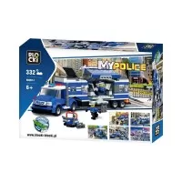 Set cuburi constructie Blocki My Police - Brigada de politie mobila 332 piese