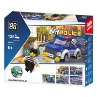 Set cuburi constructie Blocki My Police - Masina de politie, 125 piese