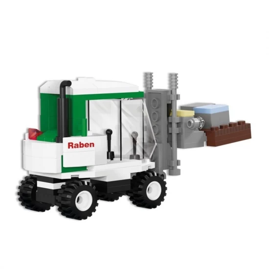 Set constructie Blocki Raben, Camion cu remorca, 377 piese Set constructie Blocki Raben, Camion cu remorca, 377 piese