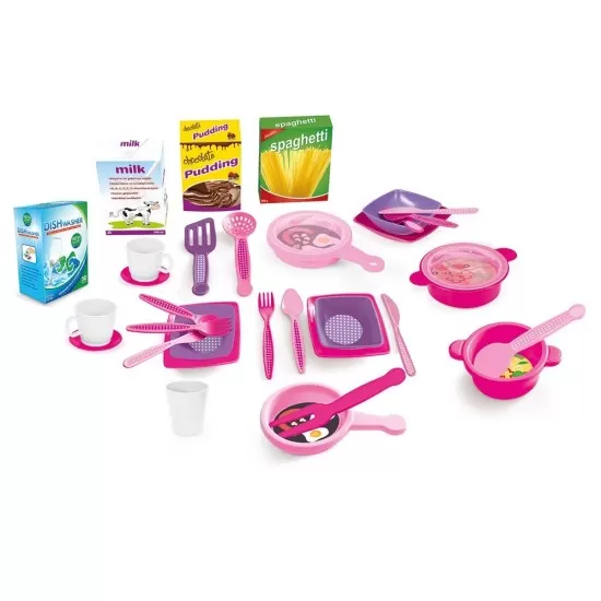 Bucatarie cu sunete si accesorii Unicorn Roz Dolu Bucatarie cu sunete si accesorii Unicorn Roz Dolu
