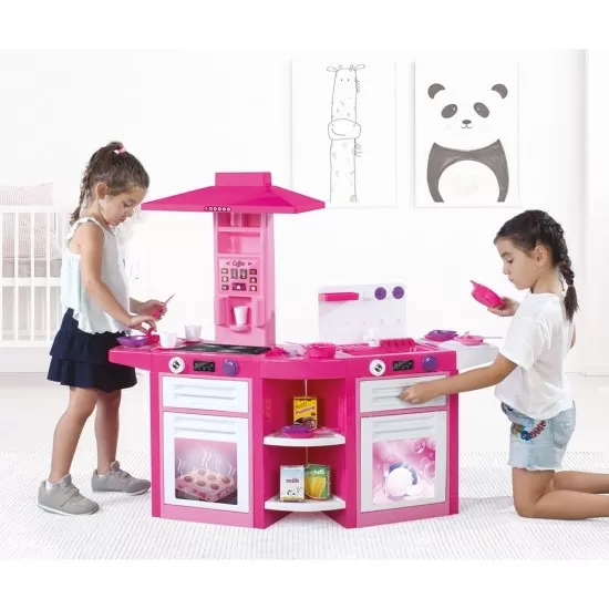 Bucatarie cu sunete si accesorii Unicorn Roz Dolu Bucatarie cu sunete si accesorii Unicorn Roz Dolu