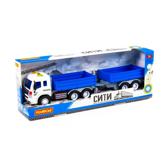 Camion cu remorca, lumini si sunete 46 cm Polesie Camion cu remorca, lumini si sunete 46 cm Polesie