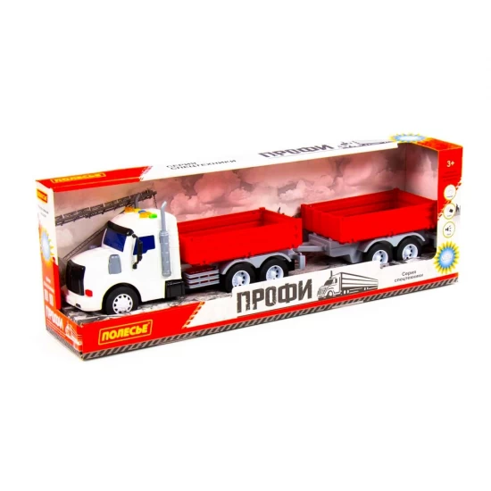 Camion cu remorca, lumini si sunete 50 cm Polesie Camion cu remorca, lumini si sunete 50 cm Polesie