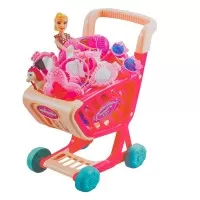 Carucior cumparaturi cu accesorii frumusete